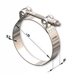 Abraçadeira TUCHO Aço Inox – TIC3642