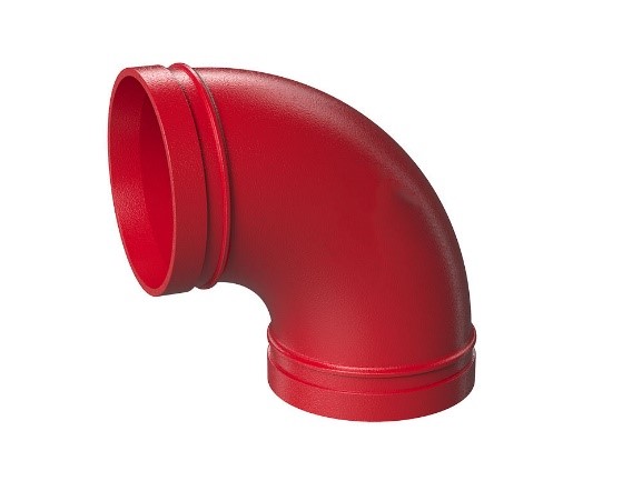Cotovelo 90º Linha TT Grooved UL/FM